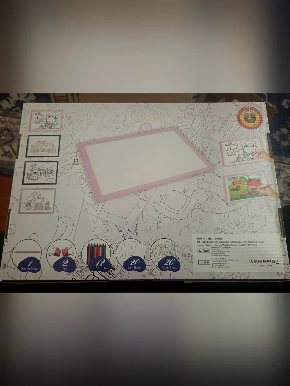 LED Drawing Tablet Kits Pink - 15